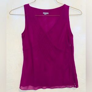 Ann Taylor Womens Purple Blouse Size XS